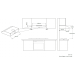 WHIRLPOOL 惠而浦 AKR290WH 90厘米 櫃底式抽油煙機 (雙摩打，450m³/h)